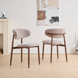 Royce Side Chair W/ Walnut Metal Frame -Toast (2 Per Carton)