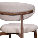 Royce Side Chair W/ Walnut Metal Frame -Toast (2 Per Carton)