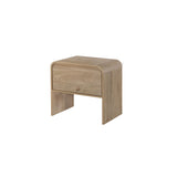 Mara One Drawer End Table / Bedside Table-Natural