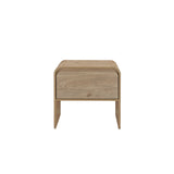 Mara One Drawer End Table / Bedside Table-Natural