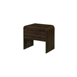 Mara One Drawer End Table / Bedside Table-Walnut