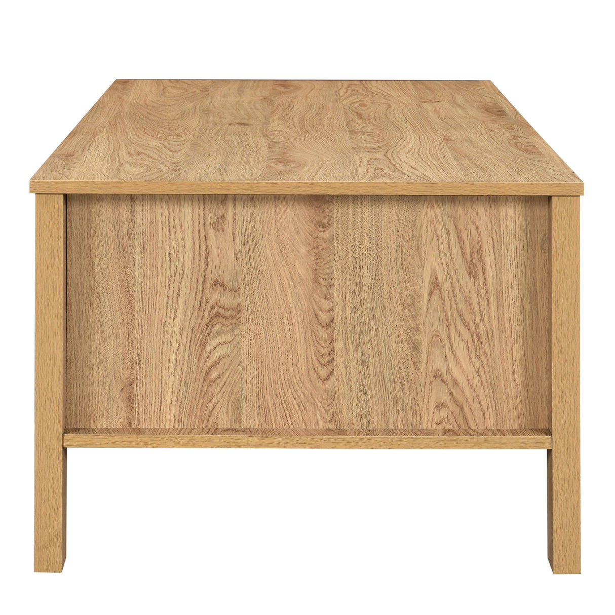 Thayer 47" Two Drawer Coffee Table-Natural