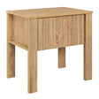 Thayer One Drawer End Table/Bedside Table-Natural