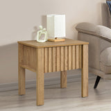 Thayer One Drawer End Table/Bedside Table-Natural