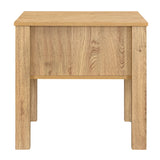 Thayer One Drawer End Table/Bedside Table-Natural