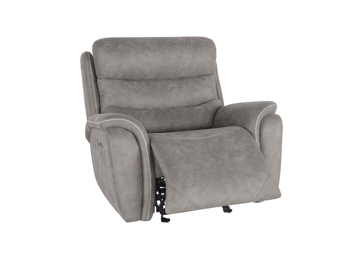 Kamari Glider Recliner W/Pwr Hr & Fr-Gray