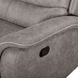Kamari Raf Loveseat W/One Recliner-Gray