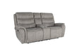 Kamari Console Loveseat W/ Dual Recliners-Gray