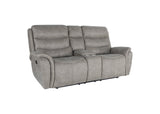 Kamari Console Loveseat W/ Dual Recliners-Gray