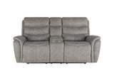 Kamari Console Loveseat W/ Dual Recliners-Gray