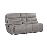 Kamari Laf Console Loveseat W/Dual Recliner-Gray