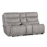 Kamari Laf Console Loveseat W/Dual Pwr Hr & Fr-Gray