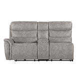 Kamari Laf Console Loveseat W/Dual Pwr Hr & Fr-Gray