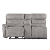 Kamari Laf Console Loveseat W/Dual Pwr Hr & Fr-Gray