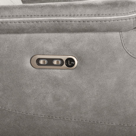 Kamari Laf Console Loveseat W/Dual Pwr Hr & Fr-Gray