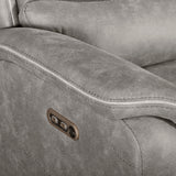 Kamari Laf Console Loveseat W/Dual Pwr Hr & Fr-Gray