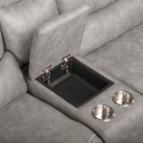 Kamari Laf Console Loveseat W/Dual Pwr Hr & Fr-Gray