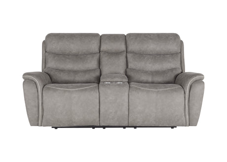 Kamari Console Loveseat W/Pwr Hr & Fr-Gray