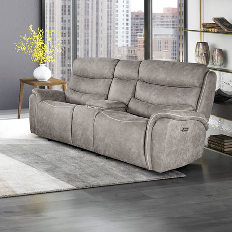 Kamari Console Loveseat W/Pwr Hr & Fr-Gray