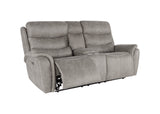 Kamari Console Loveseat W/Pwr Hr & Fr-Gray
