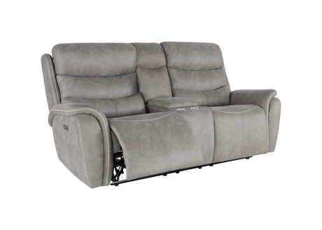 Kamari Console Loveseat W/Pwr Hr & Fr-Gray