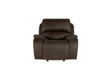 Brookings Glider Recliner W/Pwr Hr & Fr-Brown