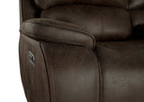 Brookings Glider Recliner W/Pwr Hr & Fr-Brown