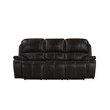 Brookings Sofa W/Dual Recliner-Charcoal