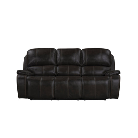 Brookings Sofa W/Dual Recliner-Charcoal