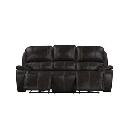Brookings Sofa W/Dual Recliner-Charcoal