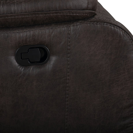 Brookings Sofa W/Dual Recliner-Charcoal