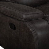 Brookings Sofa W/Dual Recliner-Charcoal