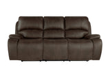 Brookings Sofa W/Pwr Hr & Fr-Brown