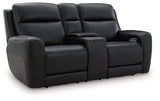 5Z-Comfort Power Reclining Loveseat with Console