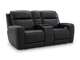 5Z-Comfort Power Reclining Loveseat with Console