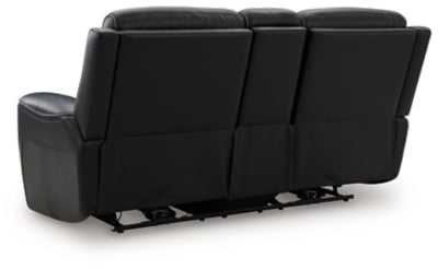 5Z-Relaxation Power Reclining Loveseat with Console - galleria furniture outlet