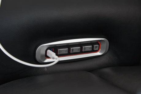 5Z-Comfort Power Reclining Loveseat with Console - galleria furniture outlet