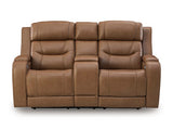 Knightington Power Reclining Loveseat with Audio Seating
