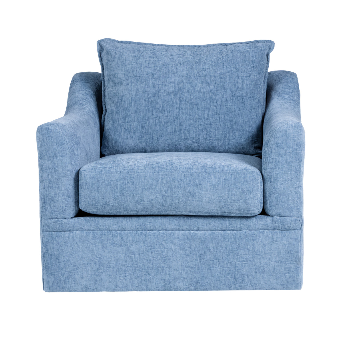 Sylvie Swivel Chair-Blue Slate