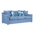 Sylvie Sofa W/4 Accent Pillows-Slate Blue