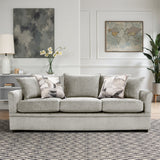 Sylvie Sofa W/4 Accent Pillows-Lush Silver Gray