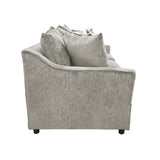 Sylvie Sofa W/4 Accent Pillows-Lush Silver Gray