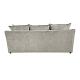 Sylvie Sofa W/4 Accent Pillows-Lush Silver Gray