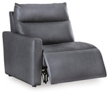 ModZ Power Reclining Sectional Loveseat with Audio Console