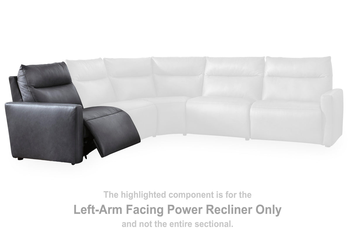 ModZ Power Reclining Sectional with Audio Console