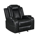 Orion Ii Glider Recliner-Black