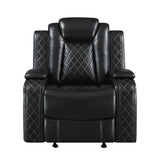 Orion Ii Glider Recliner-Black