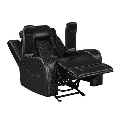 Orion Ii Glider Recliner-Black