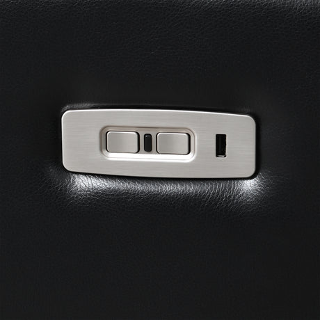 Orion Ii Glider Recliner W/ Pwr Fr & Hr-Black