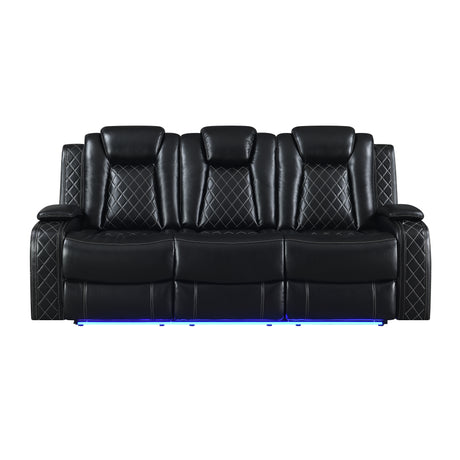 Orion Ii Sofa W/ Pwr Fr & Hr-Black